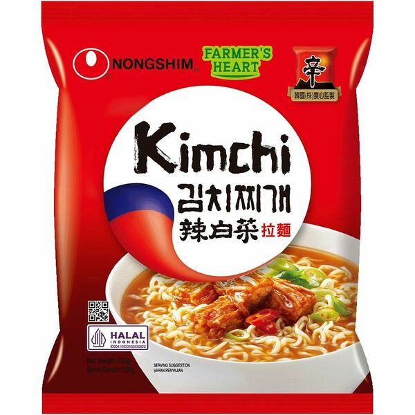 Лапша быстрого приготовления Nongshim кимчи рамен 120 г