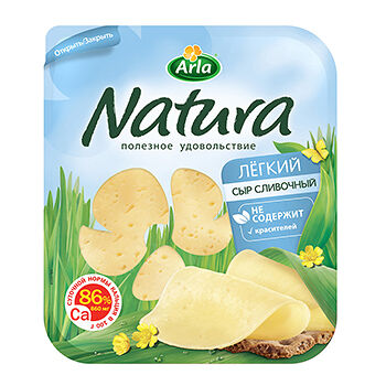 Сыр Natura Сливочный Легкий нарезка 16%