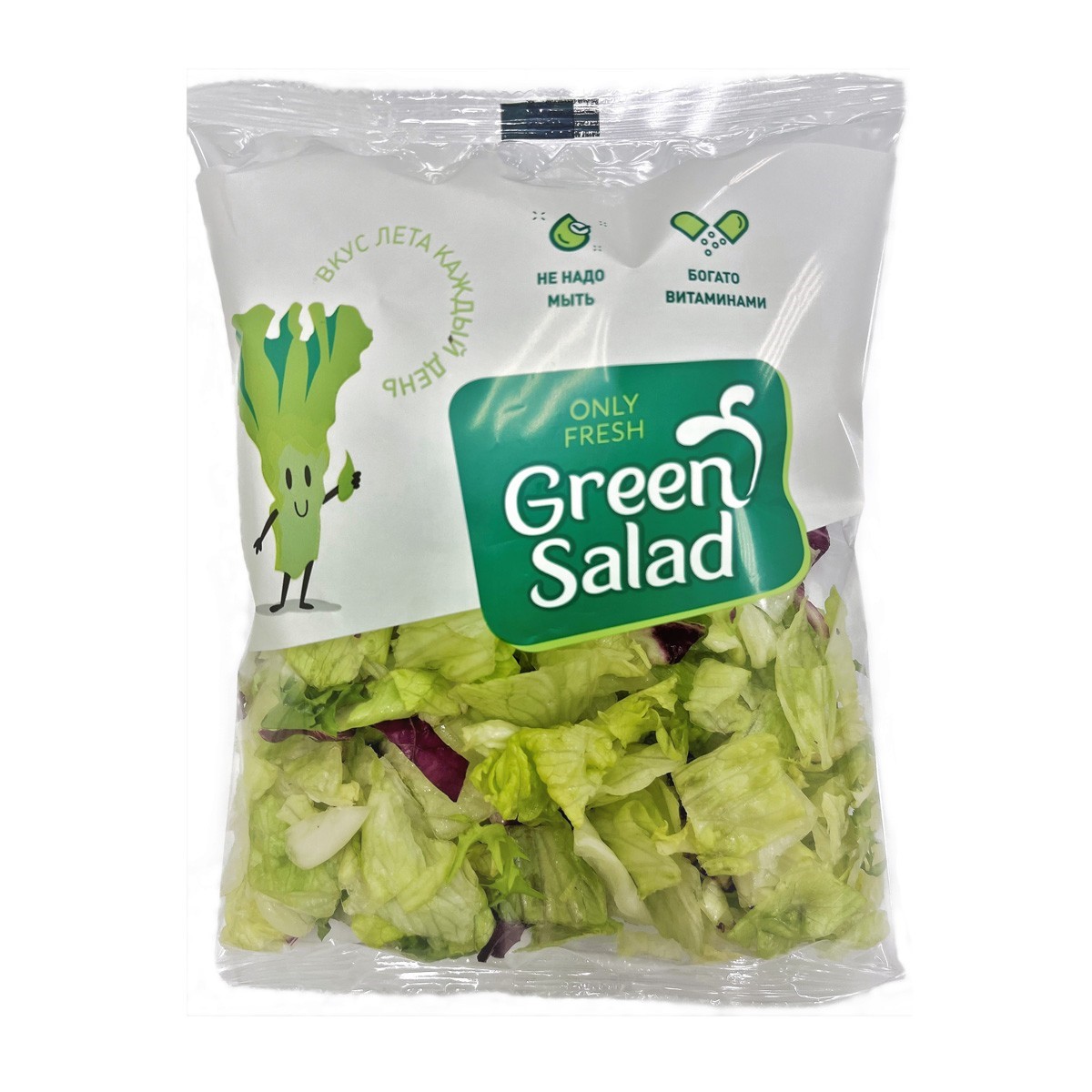 

Смесь салатная Green Salad микс из айсберга, радиччо и ромейн 130 г