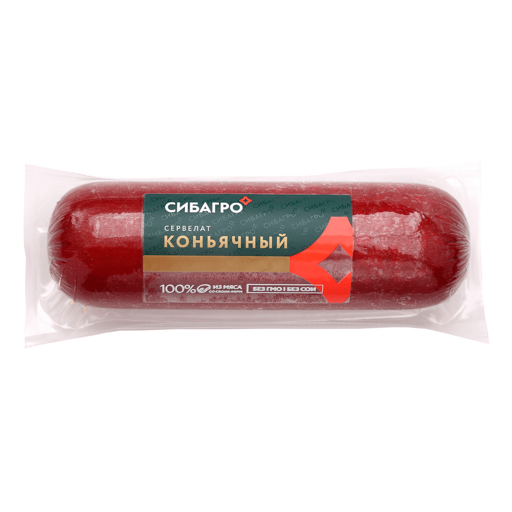 

Колбаса Сибагро Сервелат коньячный варено-копченый 350 г