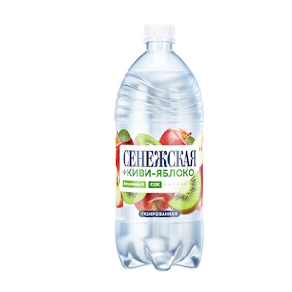 Напиток газированный Сенежская + киви-яблоко 1 л
