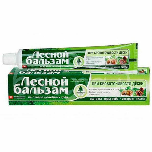 Зубная паста Лесной Бальзам 75мл Кора дуба Пихта