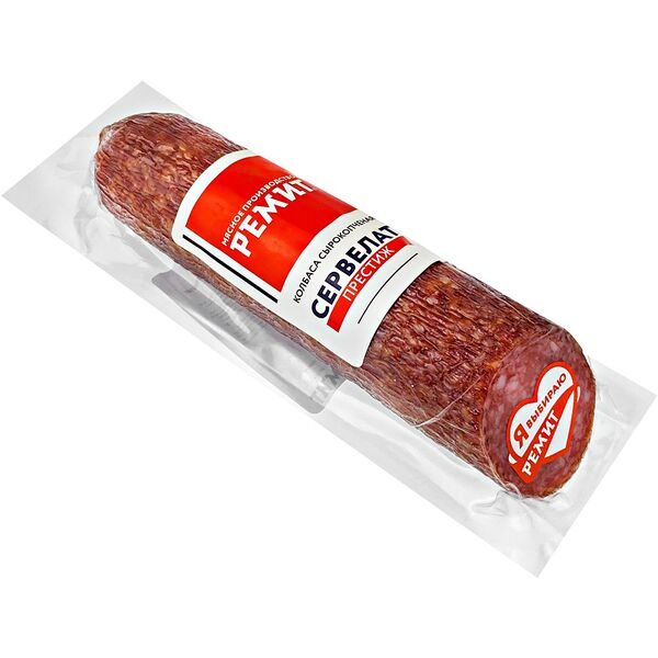 Колбаса сырокопчёная Сервелат Престиж Ремит