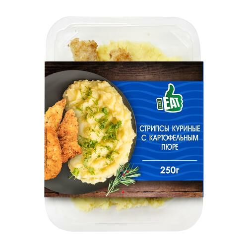 Стрипсы куриные I Like Eat с картофельным пюре 250 г