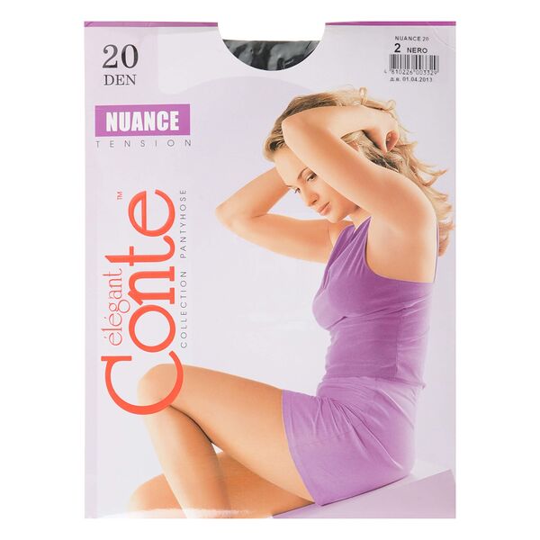 Колготки Conte Nuance tension женские, цвет чёрный, 20 ден, р. 2
