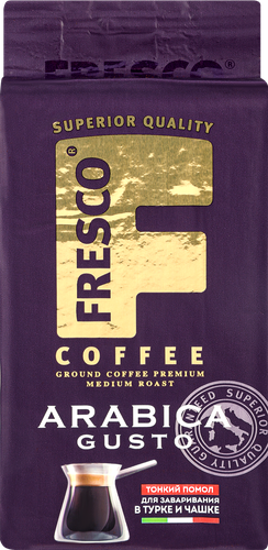 

Кофе молотый Fresco Arabica Gusto для турки и чашки 250 г