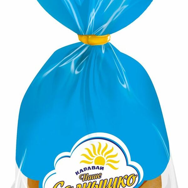 Батон Каравай Наше солнышко половинка, в нарезке