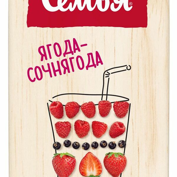 Напиток сокосодержащий Моя Семья ягода-сочнягода 1,93л