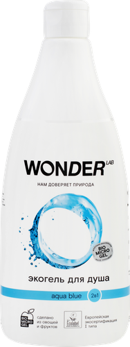 

Экогель Wonder Lab Aqua Blue 2 в 1 для душа 550 мл
