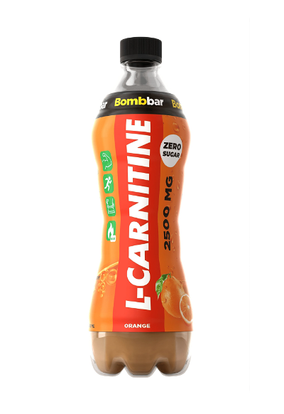 Напиток безалкогольный слабогазированный BombBar L-Carnitine 0.5 л Апельсин