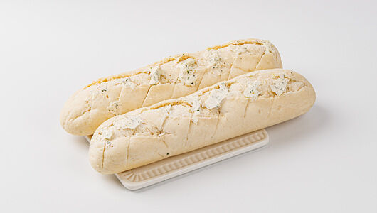 Выпекаем дома. Багет пшеничный с чесноком замороженный. 2 шт. Пекарня