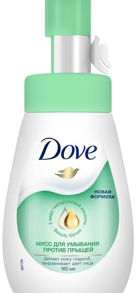 Мусс для умывания Дав Против прыщей 160мл