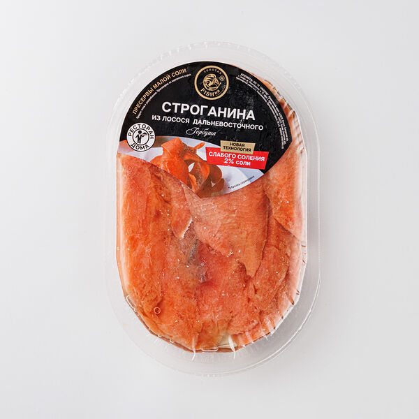 Строганина Fishka из горбуши с раст. маслом замороженная