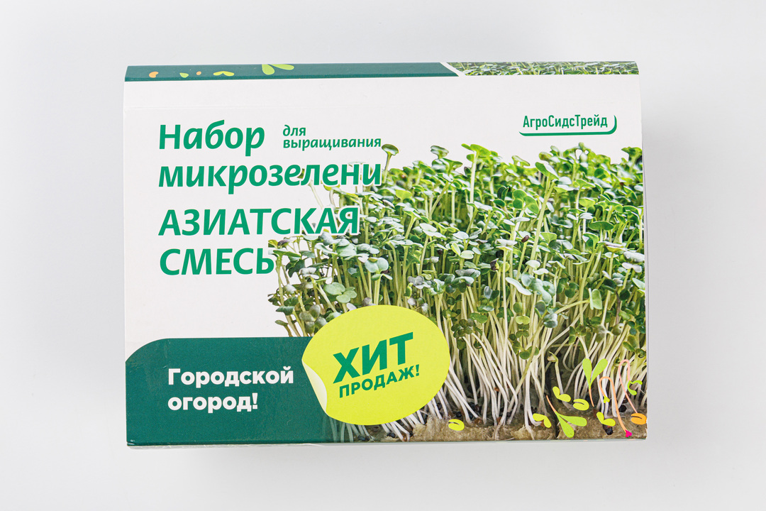 

Набор для выращивания микрозелени АгроСидсТрейд азиатская сместь 6 г
