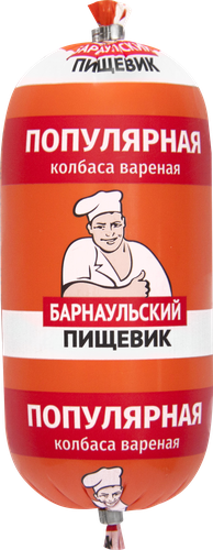 

Колбаса вареная Барнаульский Пищевик Популярная, 2-й сорт, 380 г