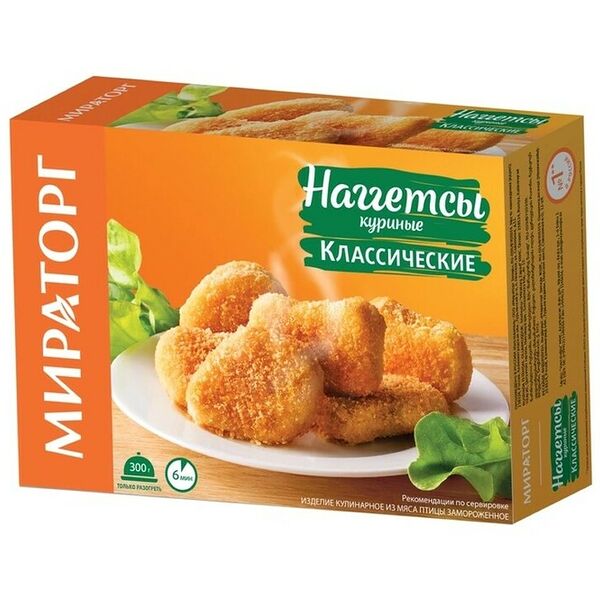 Наггетсы куриные Мираторг Классические, 300 г