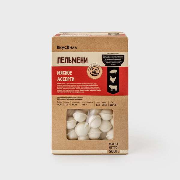 Пельмени микро мясное ассорти (Продукт замороженный)