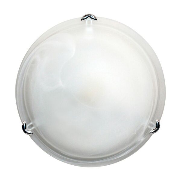 Светильник настенно-потолочный Элетех Дюна, 31 см, Е27, 60 Вт, белый