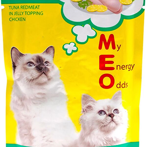 Влажный корм для кошек MEO №7 тунец, курица в желе пауч