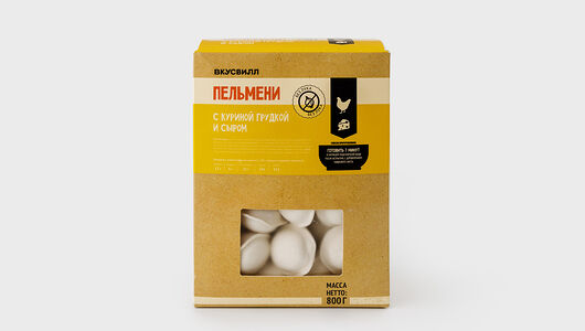 Пельмени с куриной грудкой и сыром(Продукт замороженный)