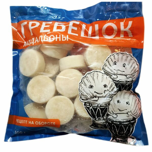 Гребешок медальоны свежемороженые 500 гр