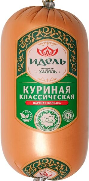 Колбаса Идель Классическая из мяса кур Халяль 500г