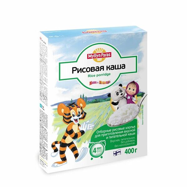 Каша рисовая из отборных хлопьев Myllyn Paras