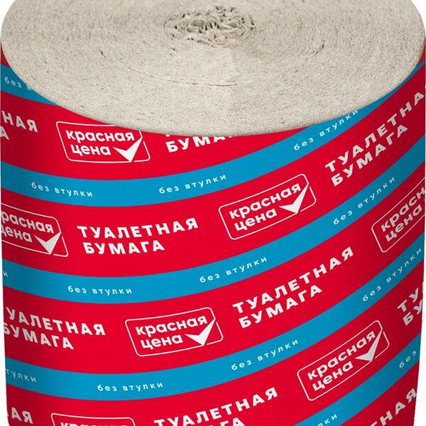 Туалетная бумага Красная цена 1 слой