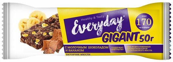 Батончик Everyday Gigant шоколад-банан 50 г