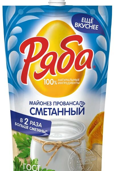 Майонез Ряба Провансаль Сметанный 50.5% 330г