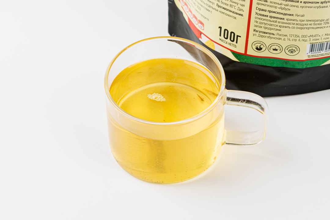 

Чай зеленый с клубникой и ароматом арбуза, 100 г