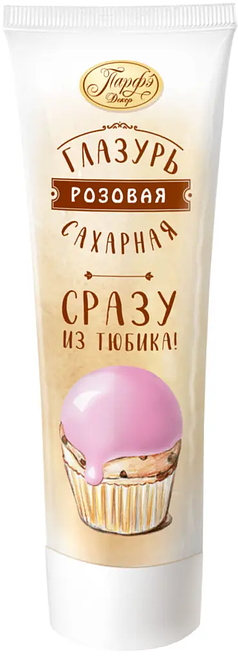 

Глазурь сахарная Парфэ Декор розовая, тюбик 120 г