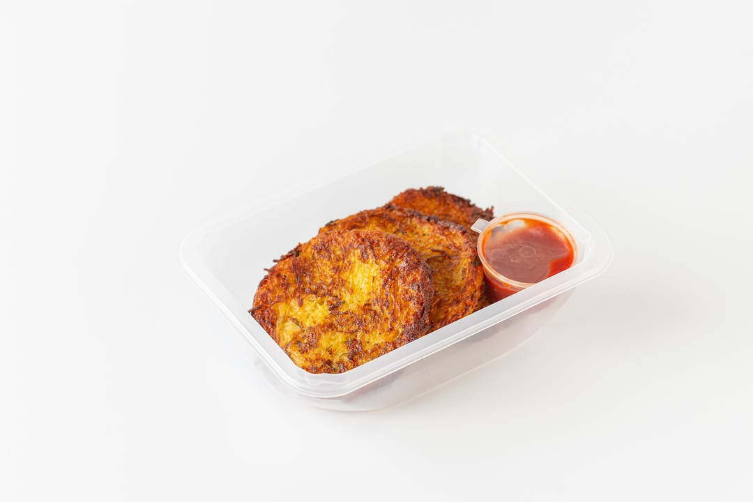 

Драники ВкусВилл картофельные с цукини и соусом 270 г