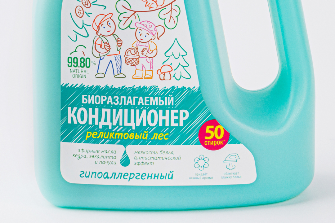 

Кондиционер-ополаскиватель для белья Реликтовый лес Synergetic, 1