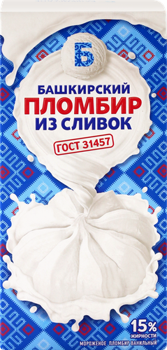 

Пломбир Башкирское мороженое из сливок 230 г