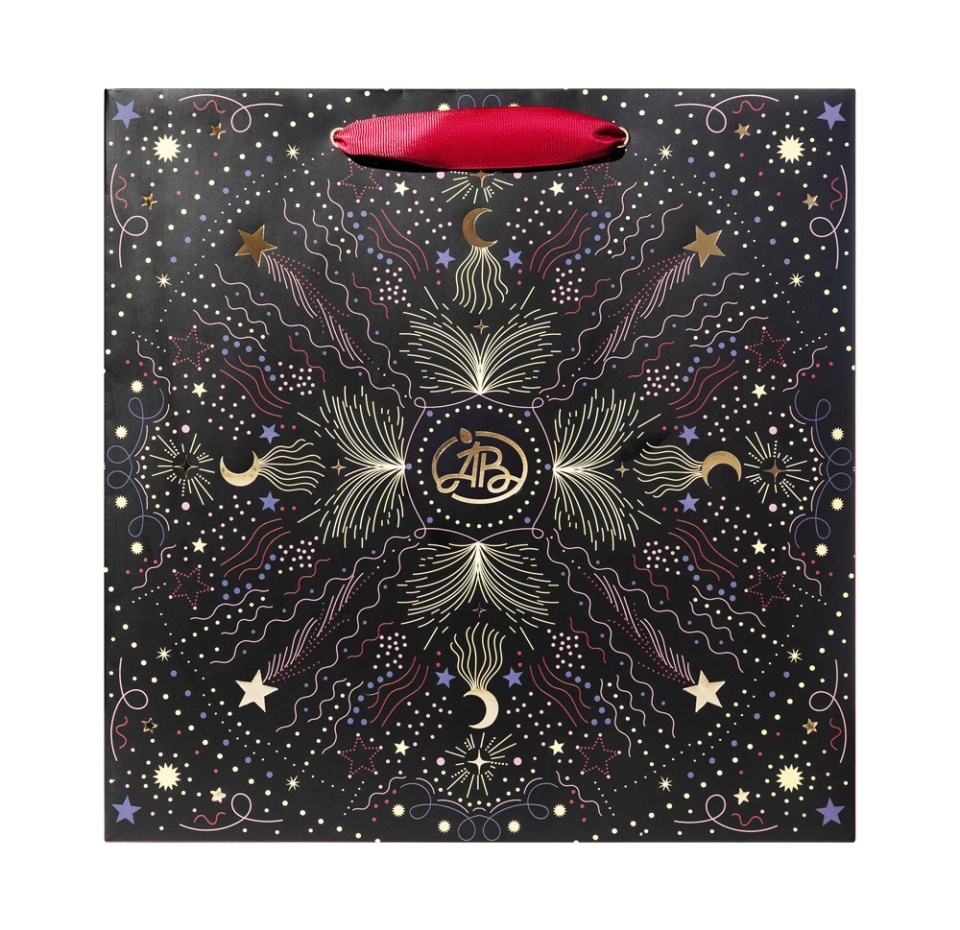 

Пакет подарочный Азбука Вкуса Новогодняя абстракция 30х30х14 см