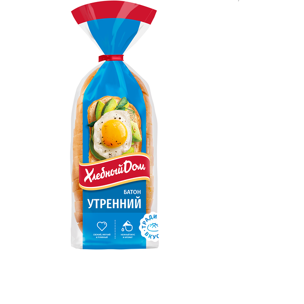 Батон Хлебный дом Утренний нарезка, 400г