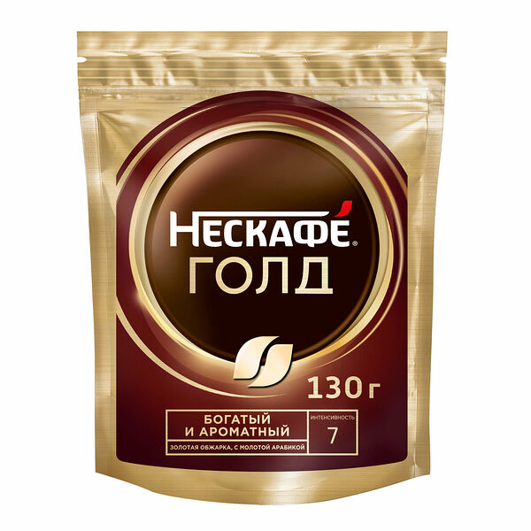 Кофе растворимый Нескафе Голд 130 г