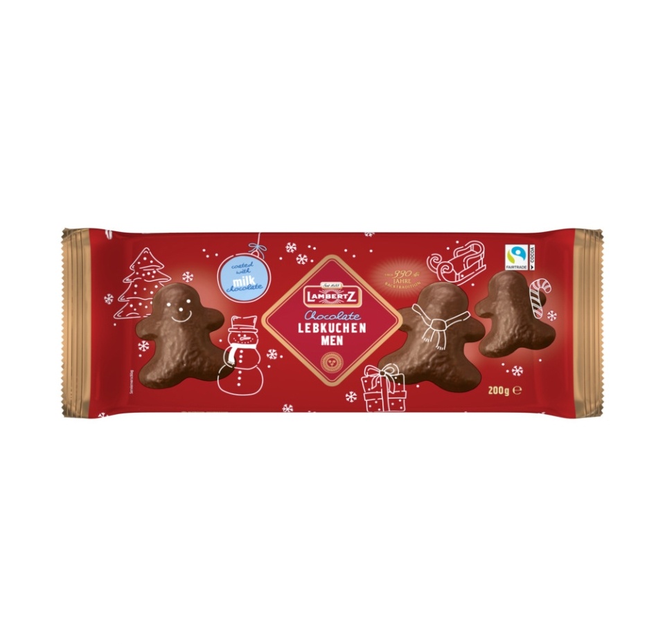 

Пряники имбирные Lambertz Gingerbread Man глазированные молочным шоколадом 200 г