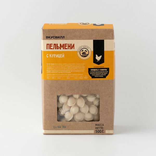 Пельмени микро с курицей Продукт замороженный 500г