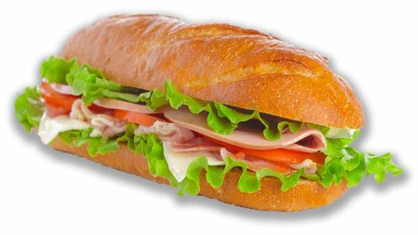 Сэндвич Ашан с ветчиной