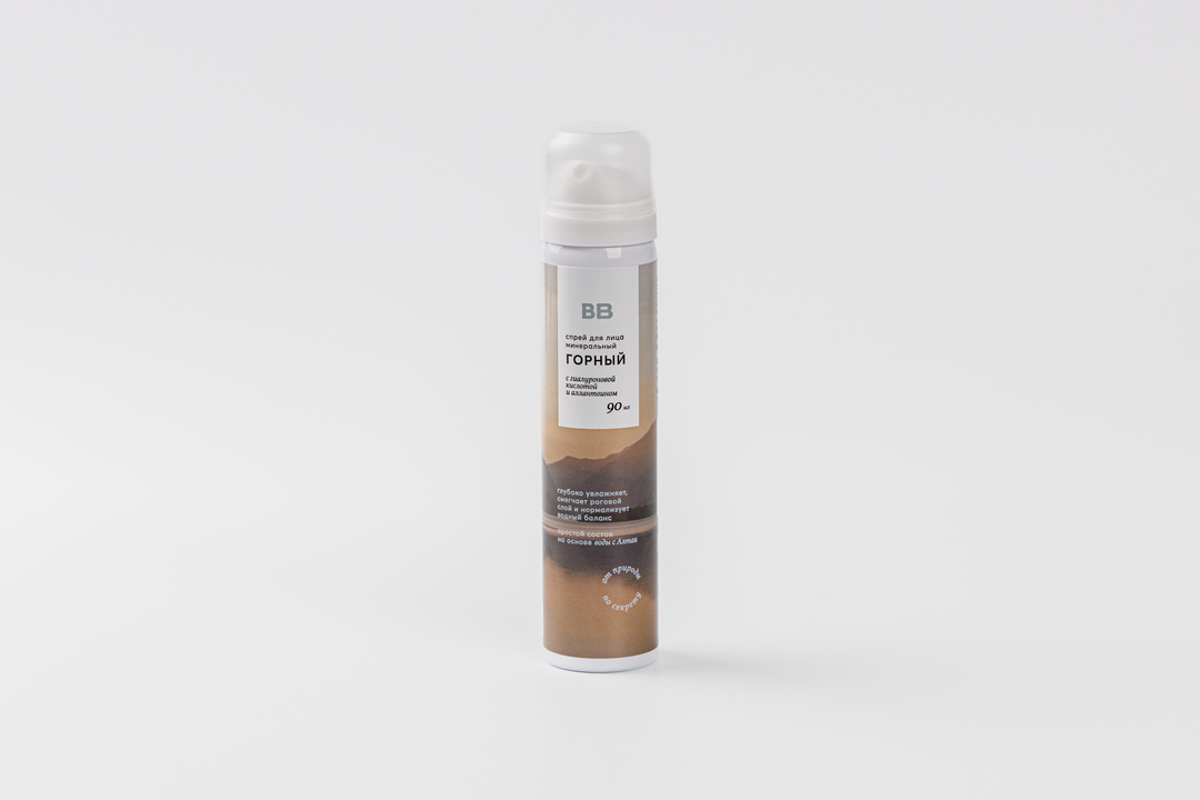 

Спрей минеральный для лица "Горный" с гиалуроновой кислотой, 90 мл