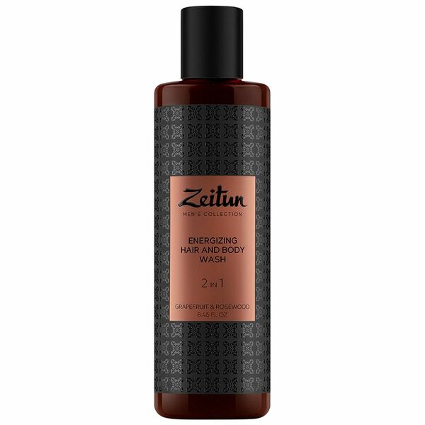 Гель для душа и шампунь Zeitun 2в1 с грейпфрутом и розовым деревом для мужчин 250 мл