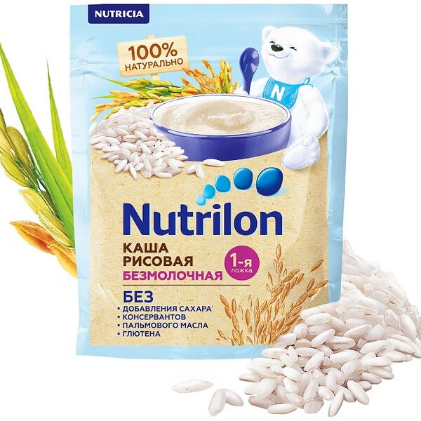 Каша Nutrilon Рисовая безмолочная 180г