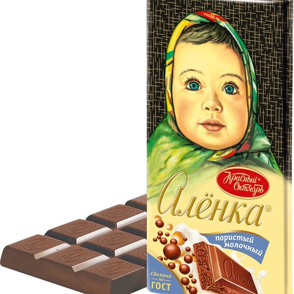 Шоколад Аленка молочный пористый 90г