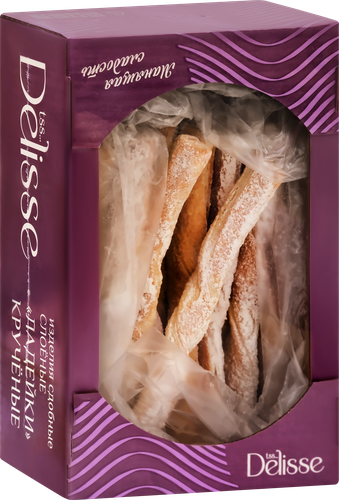 

Печенье слоеное Delisse Ладейки крученые 400 г