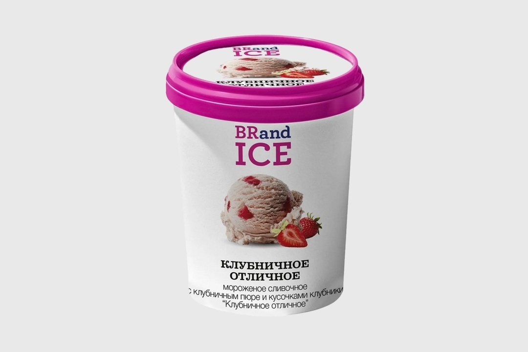 

Мороженое BRandICE клубничное 300 г
