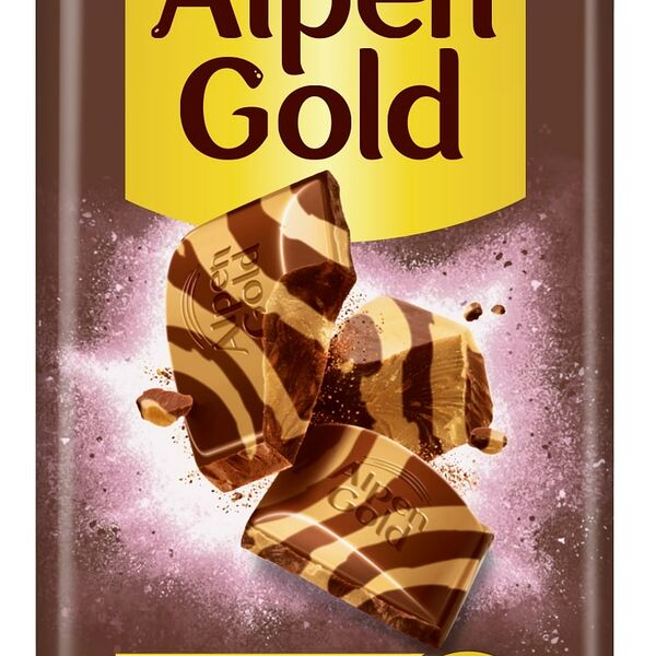 Шоколад Alpen Gold Два шоколада тёмный и белый, 85 г