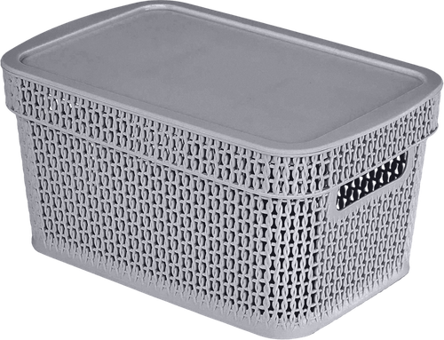 

Корзина для хранения SPIN&CLEAN Keeplex Ajur 28.1х18.5х13.9 см, серый топаз