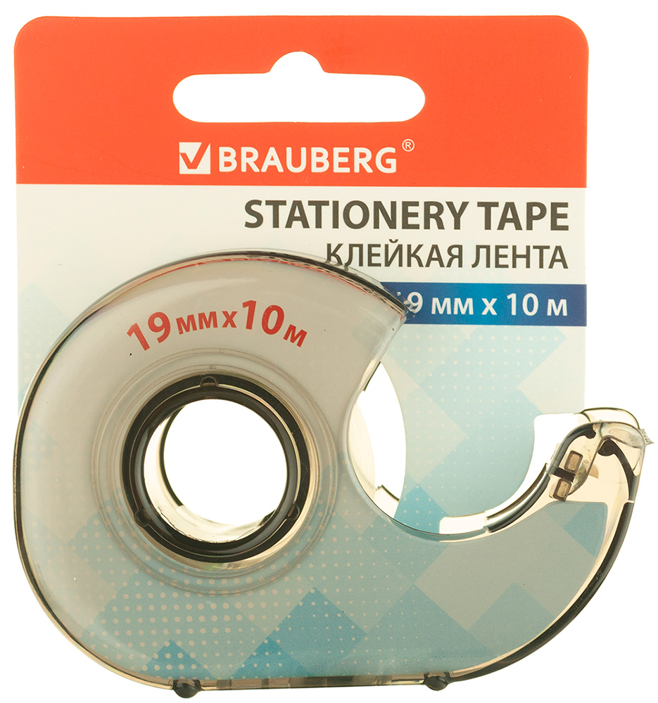 

Лента клейкая Brauberg 19 мм x 10 м в диспенсере